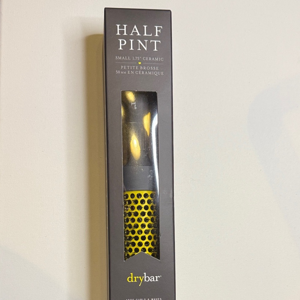 Drybar Half Pint Ceramic Brush in Yellow and Black